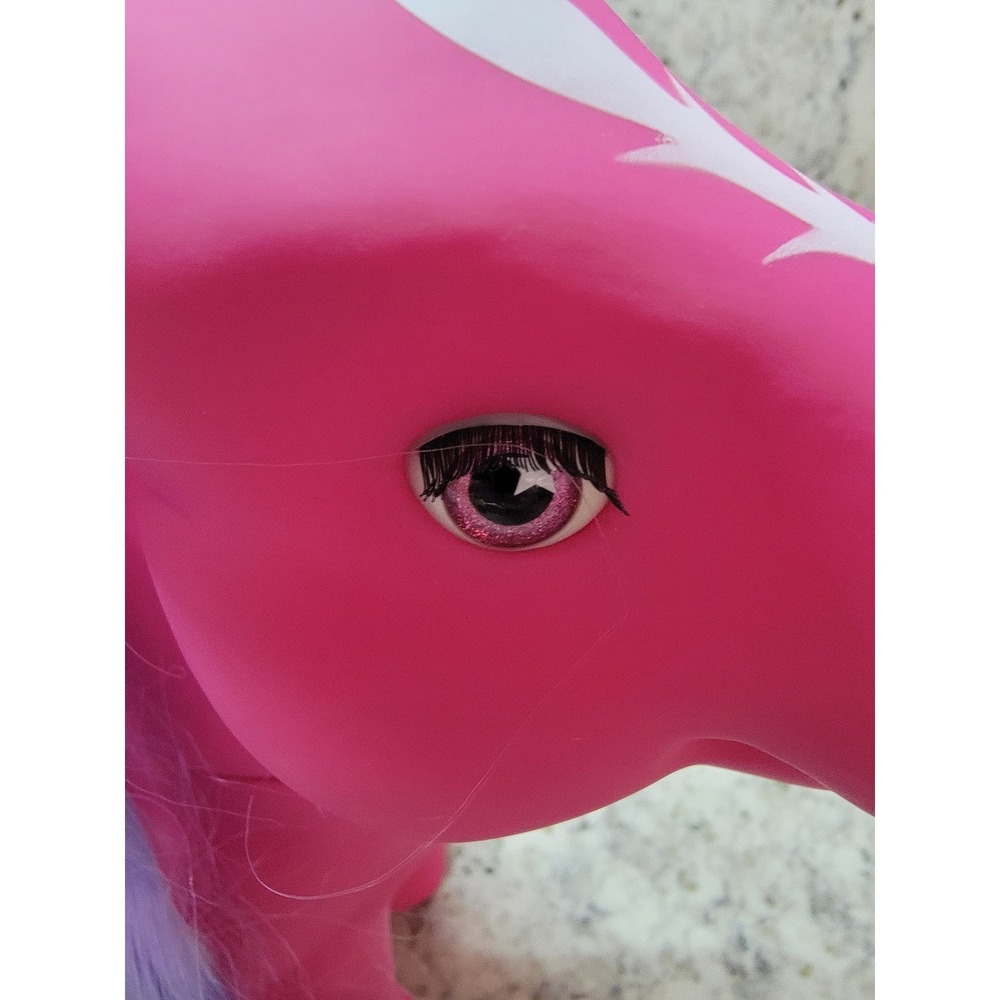 Hasbro My Little Pony G3 Y2K Pink Pony Figure Blue Saddle Heart Cutie Mark - Picture 8 of 12